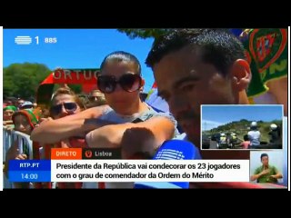 Euro 2016 Portugal Champion - The trip from the Lisbon airport to the Palace of Government