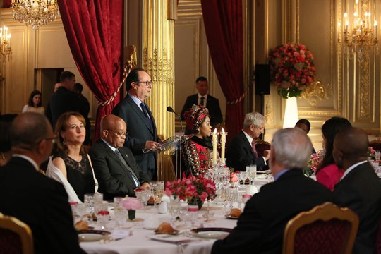 Toasts lors du dîner d'État avec M. Jacob ZUMA