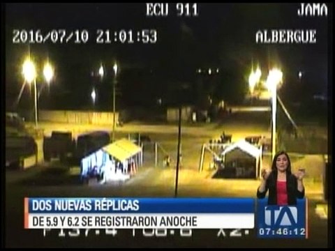 Así registraron las cámaras del ECU911 las réplicas de sismo