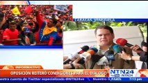 Oposición venezolana reitera a Torrijos y Zapatero condiciones para diálogo con el Gobierno de Maduro