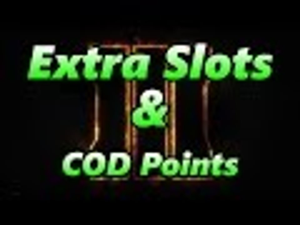Extra Slots & COD Points - BO3 INFO