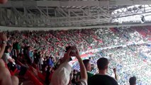 The Northern Irish fans singing at Ukraine vs Northern Ireland