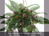 Best Silk Plant Hanging Baskets - www.budtoblooms.com - artificial, faux, fake plant hanging baskets