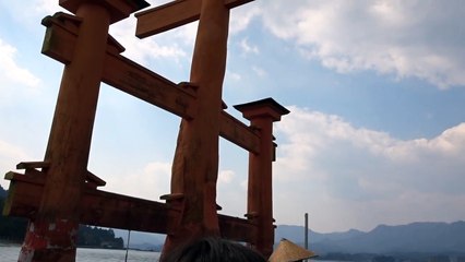 The great Torii at the Itsukushima Shrine in Miyajima, Japan