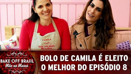 Bolo de Camila é eleito o melhor do episódio 8