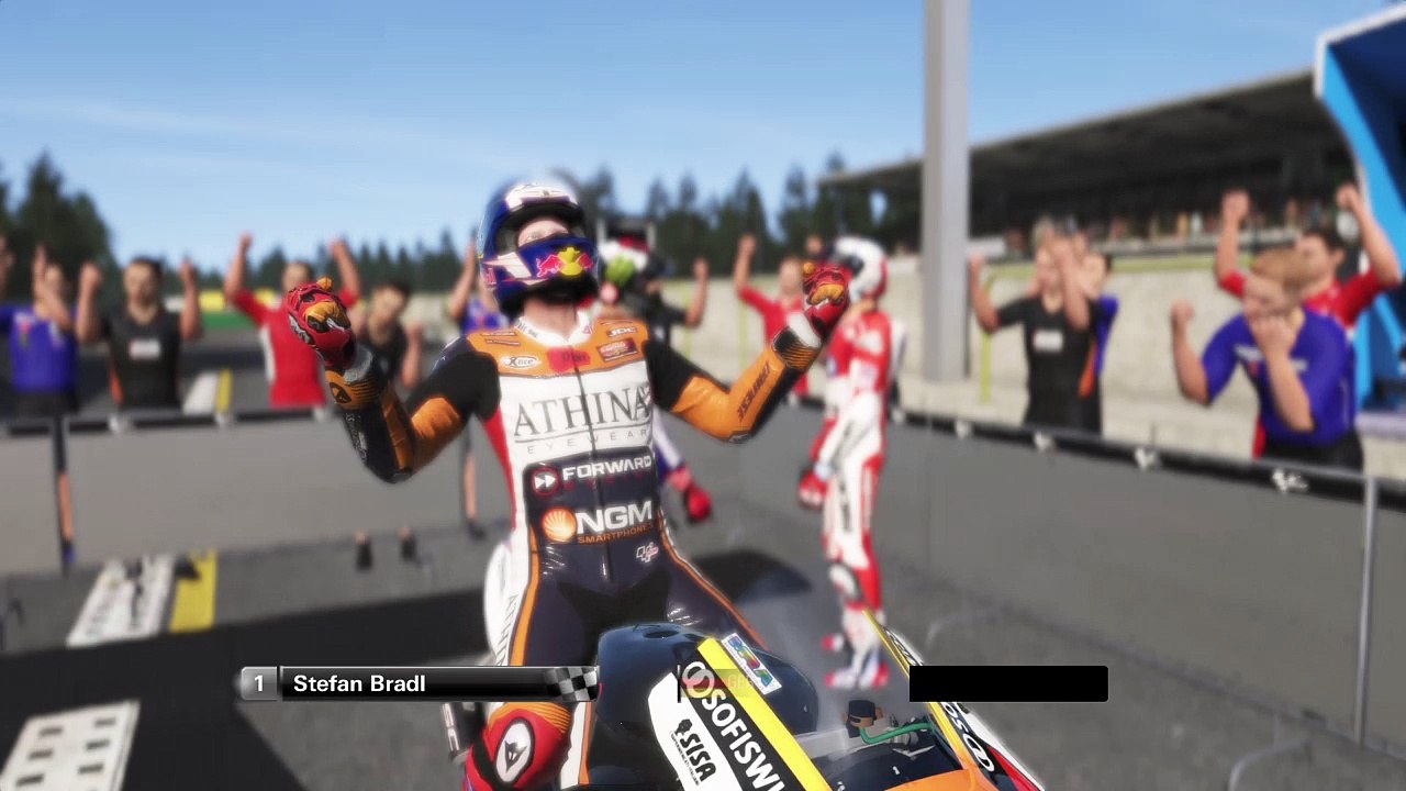 MotoGP™15 Compact Sieg während eines WM-Laufes