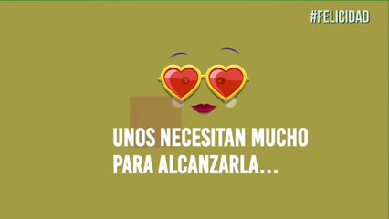 La felicidad también se encuentra en dos palabras