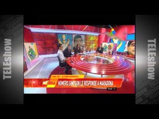 MENSAJE DE HOMERO SIMPSON A MARADONA