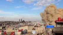 Сирия  26.02.15 Дарайя обстрел позиции ИГИЛ