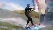 Dance into the May  windsurfing the Rhine River between Castles and wine hills