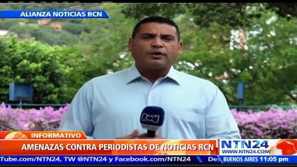 Amenaza contra periodistas de Noticias RCN es "más grave cuando se tiene antecedente de secuestro": Dir. Ejecutivo de la