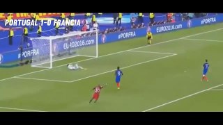 Portugal 1 vs Francia 0   Final Eurocopa 2016   El Gol de Portugal