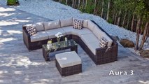 Moda Furnishings Rattan Garden Furniture: Aura Sofa & Dining Combos