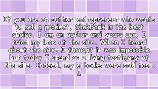 The Way to Earn Profit With Your E-Book at ClickBank