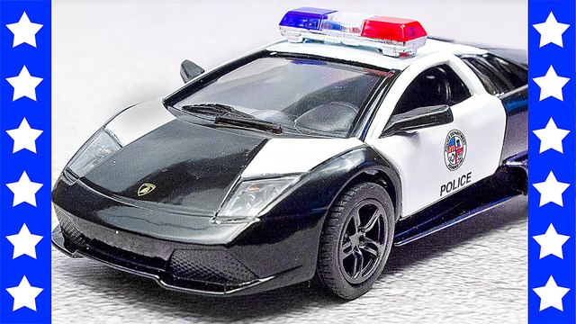 Молния Маккуин - Распаковка KINSMART Мультфильм про полицейскую машину Мультик Тачки Полиция мультик