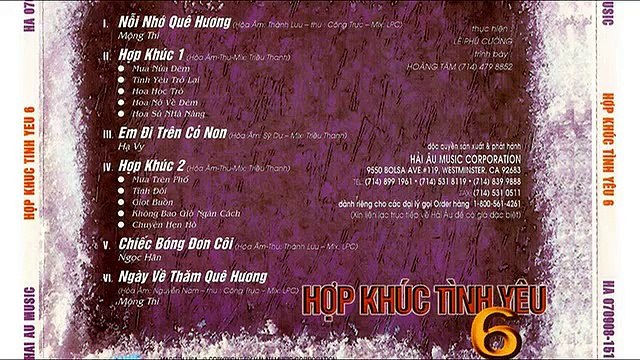 Album Hợp Khúc Tình Yêu 6 | Mộng Thi, Hạ Vy, Ngọc Hân | Album xưa