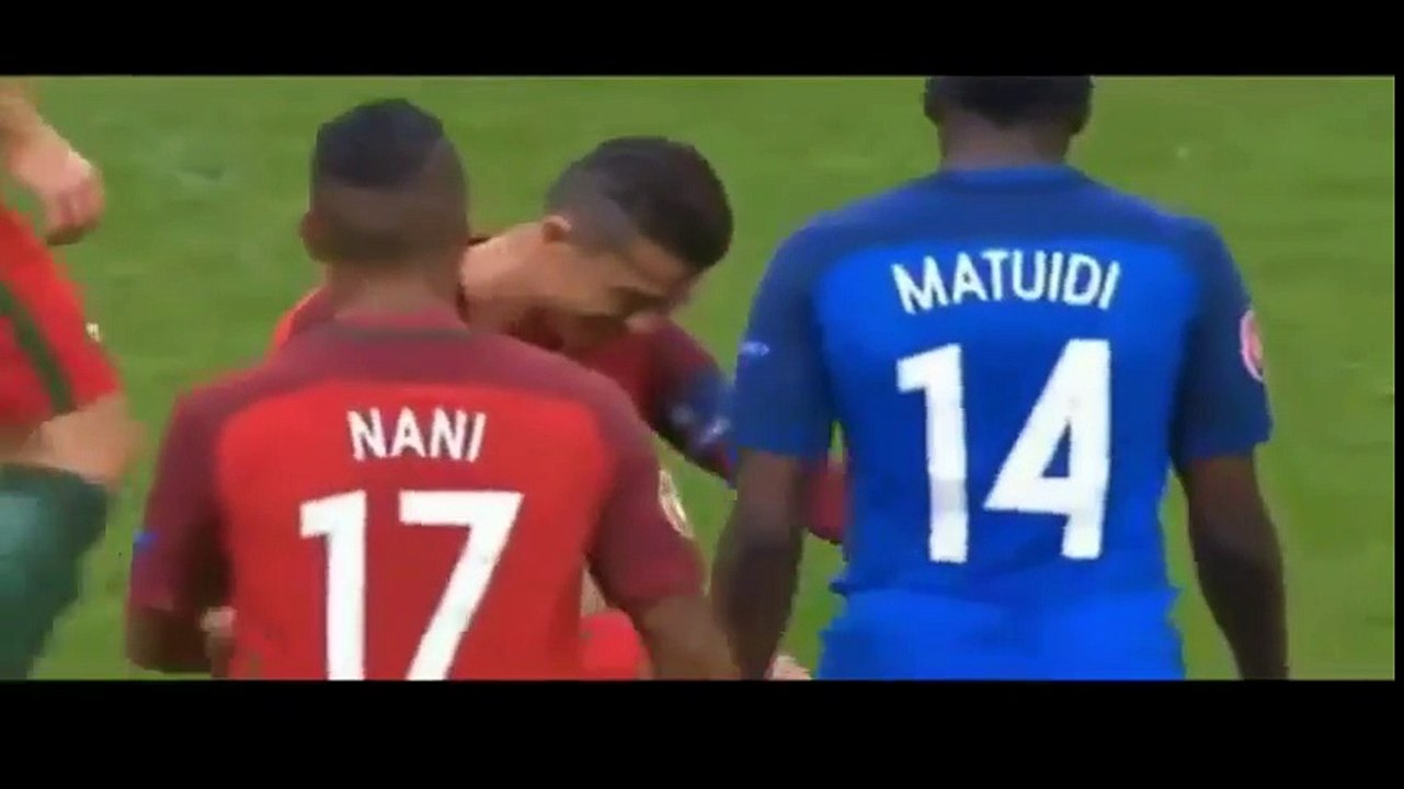 Cristiano Ronaldo - Cristiano Ronaldo stretchered off in tears in final