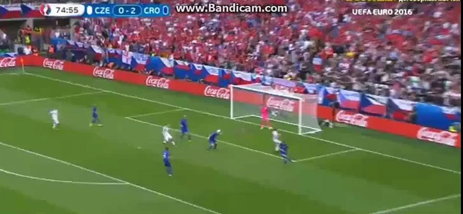 But de Milan Skoda HD-République tchèque 1 -2 Croatie- 17-06-2016
