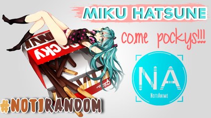 MIKU HATSUNE COME POCKYS!!! | Noticias Random