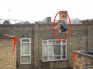 Phil Doyle tente un saut impossible en parkour !