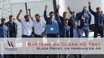 Baptême du Class AC Test à Lorient par Alain Prost