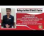 Student Shalini Singh - Heritage Institute of Hotel Management and Tourism in India