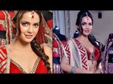 Shazahn Padamsee in LOW NECKLINE bridal wear