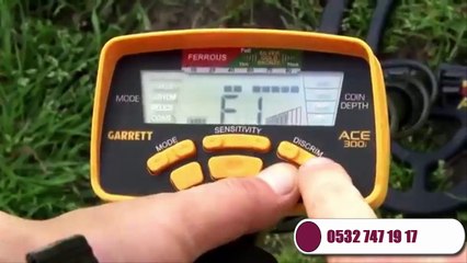 TEK PARA DEDEKTÖRÜ GARRETT ACE 300İ, ALTIN ARAMA CİHAZI, garett 300i DEDEKTÖR