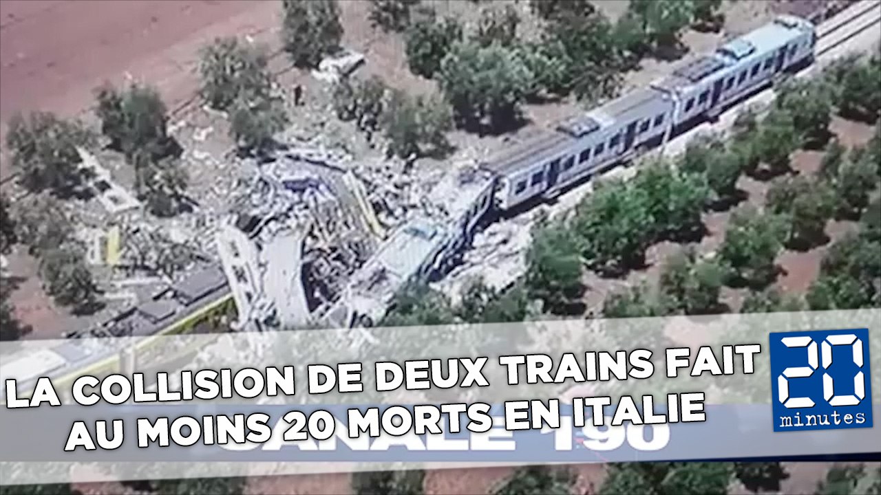 La collision de deux trains fait au moins 10 morts en Italie