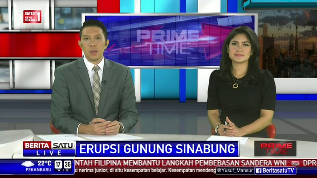 Sejumlah Desa di Karo Dihujani Abu Vulkanik Sinabung