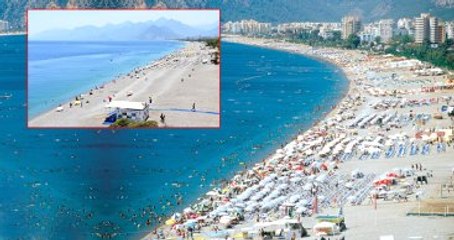 Antalya-Sahillerde Bayram Morali, Doluluk Yüzde 80