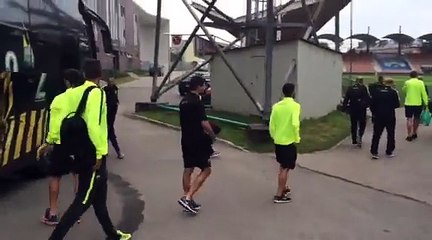 Άφιξη ΑΕΚ στο γήπεδο