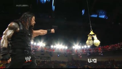 Roman Reigns wins the Battle Royal RAW 6_16_14