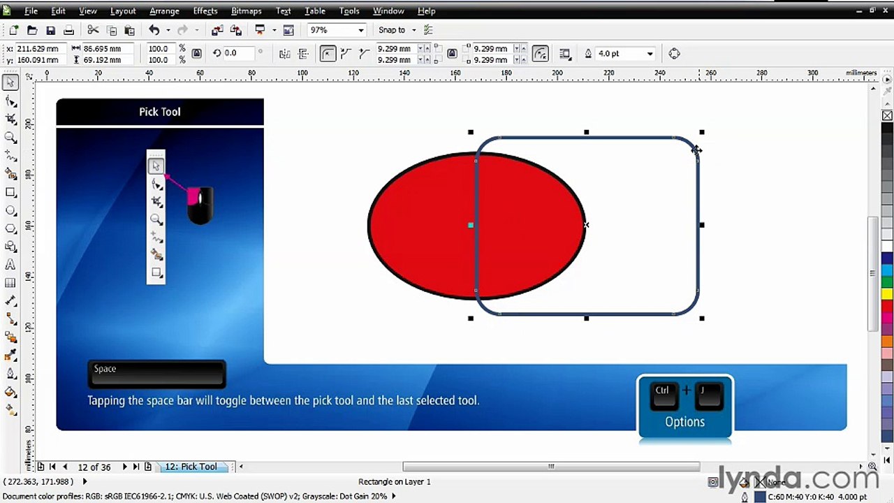 05.01. Using the Pick tool