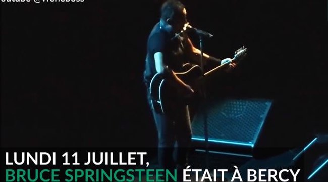 Bruce Springsteen fait sauter les plombs de Bercy en plein concert (vidéo)