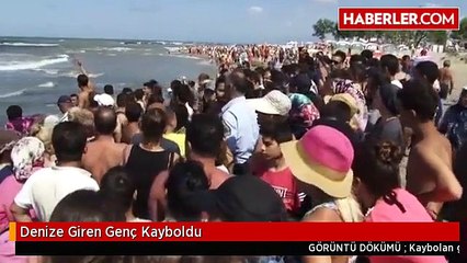 Denize Giren Genç Kayboldu