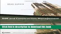 Download BIM and Construction Management: Proven Tools, Methods, and Workflows Free Books