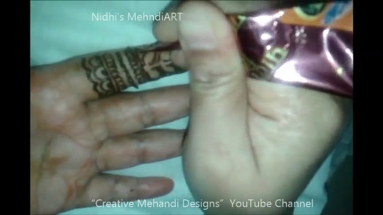 Leaf FINGERS Henna Mehndi Design Tutorial