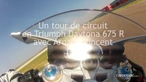 Les essais d’Arnaud Vincent : La Triumph Daytona 675 R, le tour embarqué