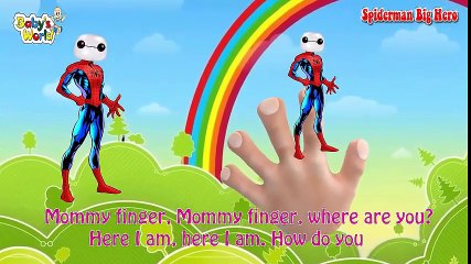 Spiderman Hulk Cartoons For Children - Finger Family Nursery Rhymes Songs For kids