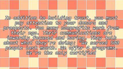 The Two Cornerstones of Fundraising