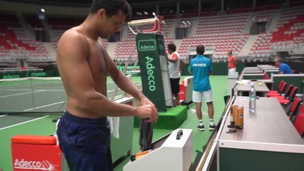 Coupe Davis 2016 - #CZEFRA, la minute bleue n°3 : Les bleus craquent, tapent et suent