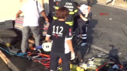 Aydın-Kamyonet Motosikletlilerin Üzerine Devrildi 1 Ölü, 3 Yaralı