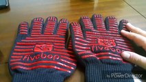 Review: Fivebop Oven Gloves with Fingers (Black and Red)