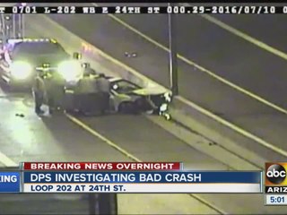 DPS investigating crash into wall