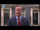 Pillan a David Cameron tarareando una canción alegre tras anunciar su adiós