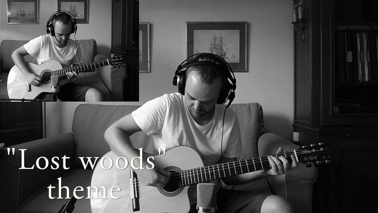 Zelda Ocarina of time "lost woods/Saria's song" guitar cover