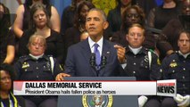 Obama delivers remarks for five slain police officers in Dallas