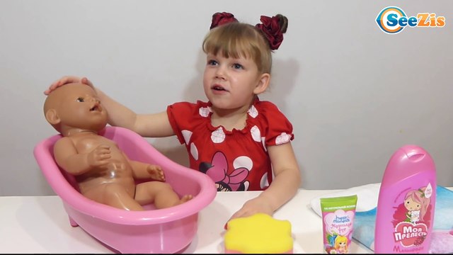 ✔ Кукла Беби Борн и Девочка Ника. Новая ванна для игрушки. Видео для детей. Baby Born Bath Time ✔