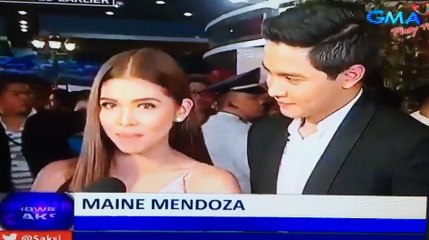 ALDEN RICHARDS AND MAINE MENDOZA EXCLUSIVE INTERVIEW BY GMA NEWS